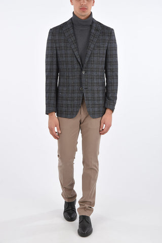 District Check GATE Blazer with 2 Patch Pockets