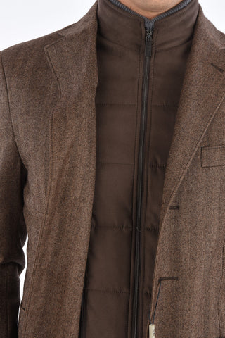 CC COLLECTION RIGHT Semi-quilted Blazer with Removable Details