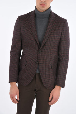 CC COLLECTION SPORTSWEAR Mini Check Blazer with Flap Pockets