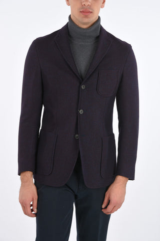 ID 3 Buttons Unlined Pin Check Blazer