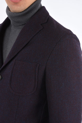 ID 3 Buttons Unlined Pin Check Blazer