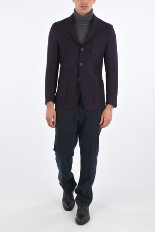 ID 3 Buttons Unlined Pin Check Blazer