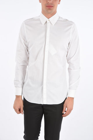 Hidden Closure Slim Fit Shirt