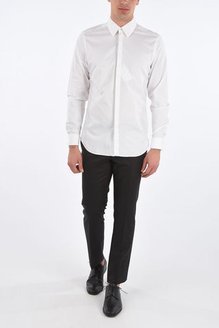 Hidden Closure Slim Fit Shirt