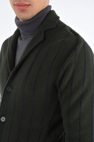 CC COLLECTION Chalkstripe 3 Button Blazer with Patch Pocket