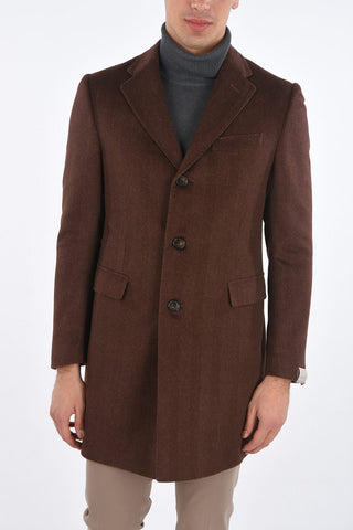 Cappotto 3 Bottoni Plain Herringbone 