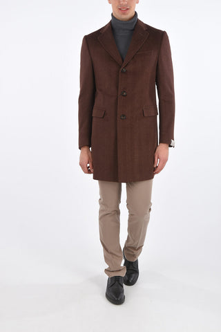 Cappotto 3 Bottoni Plain Herringbone 