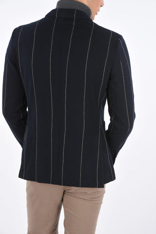 CC COLLECTION Pinstriped Blazer with Patch Pockets