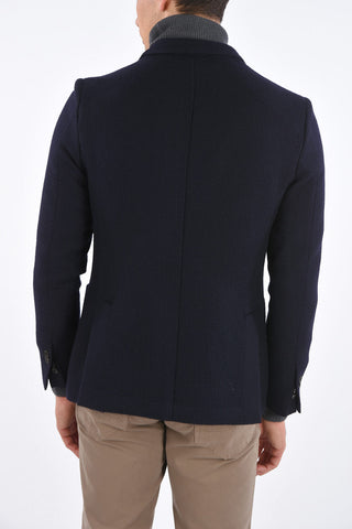 ID Plain Herringbone Blazer with Patch Pockets