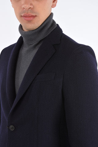 ID Plain Herringbone Blazer with Patch Pockets