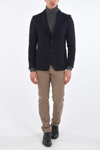 ID Plain Herringbone Blazer with Patch Pockets