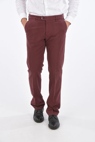 ID Cotton-twill Mid-waisted Chino Pants