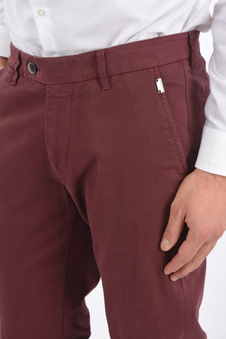 ID Cotton-twill Mid-waisted Chino Pants