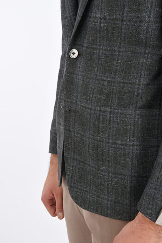 District Check GATE Blazer with 2 Patch Pockets