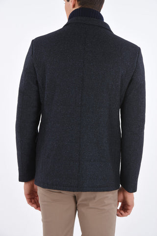 ID OUTDOOR Padded Jacket with Knit Detail
