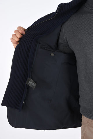 ID OUTDOOR Padded Jacket with Knit Detail
