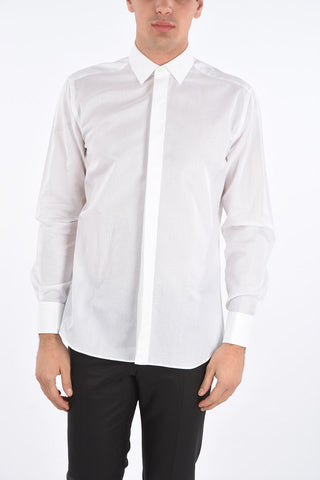 Camicia Collo Francese con Abbottonatura Nascosta