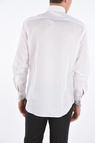 Camicia Collo Francese con Abbottonatura Nascosta