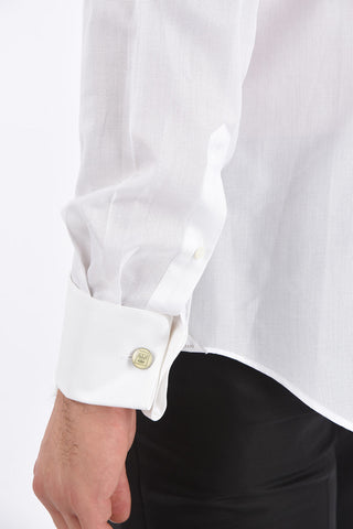 Camicia Collo Francese con Abbottonatura Nascosta