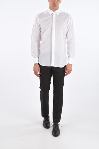 Camicia Collo Francese con Abbottonatura Nascosta
