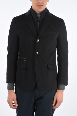 ID Cotton Blazer with Removable Details