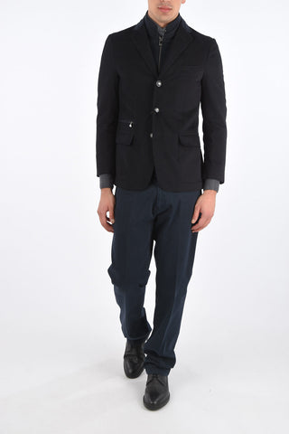 ID Cotton Blazer with Removable Details