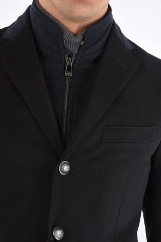 ID Cotton Blazer with Removable Details