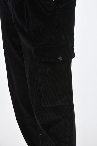 pantalone cargo in velluto a coste