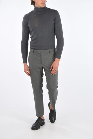 virgin wool belt loops trousers