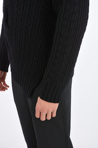 wool and cashmere crew-neck sweater