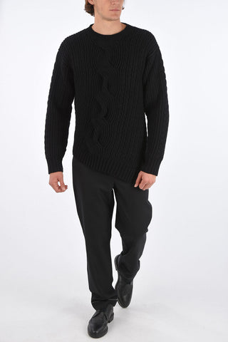 wool and cashmere crew-neck sweater