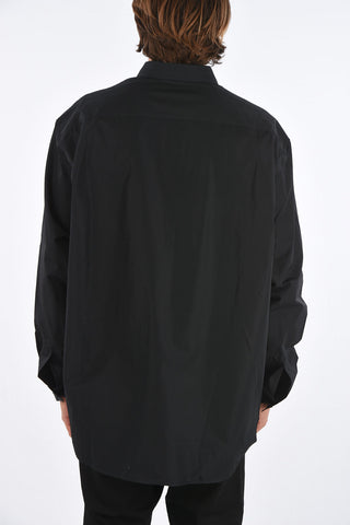 embroidered GOTHIC button-down collar shirt