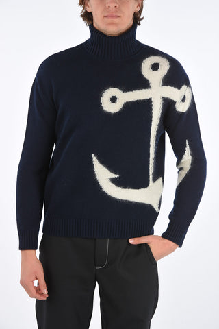 virgin wool turtle-neck sweater