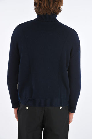virgin wool turtle-neck sweater