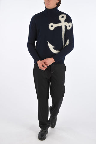 virgin wool turtle-neck sweater