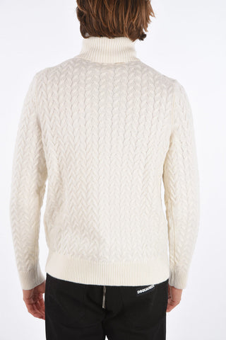 Cable Knit Turtleneck Sweater