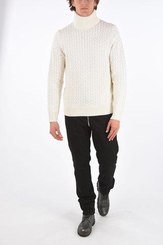 Cable Knit Turtleneck Sweater