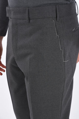 virgin wool belt loops trousers