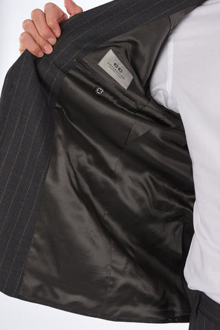 CC COLLECTION Pinstriped RIGHT Suit