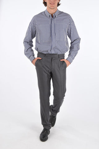 ZZEGNA wool TROFEO belt loops trousers