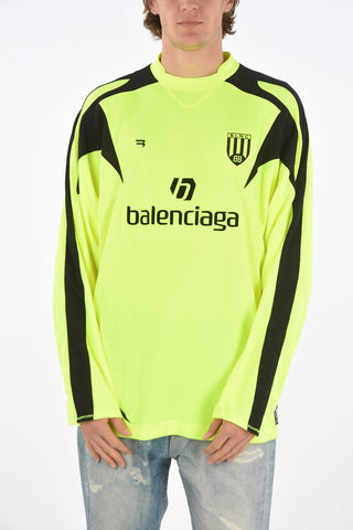 Long Sleeve Fluo Soccer T-shirt