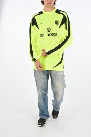 Long Sleeve Fluo Soccer T-shirt