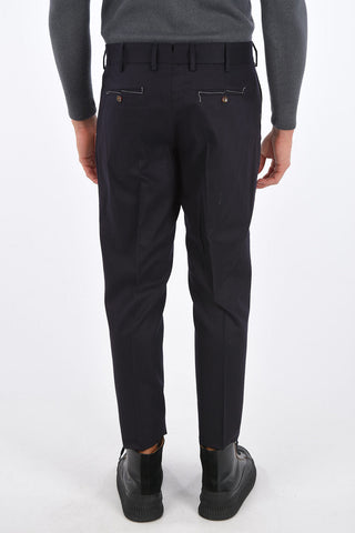 pantalone con passanti in lana stretch
