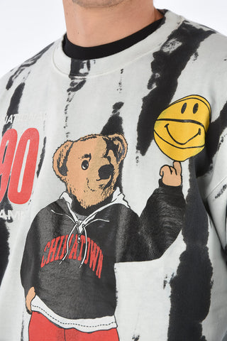 printed crew-neck sweatshirt