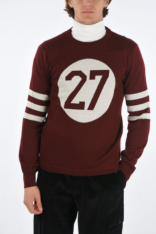 virgin wool crew-neck sweater