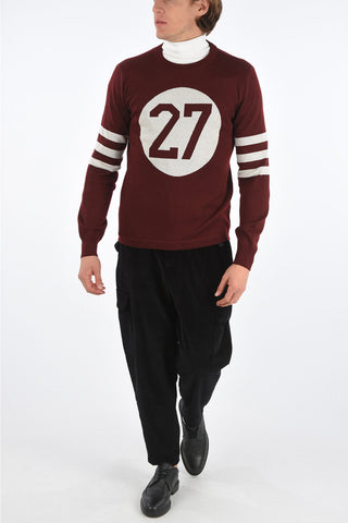 virgin wool crew-neck sweater