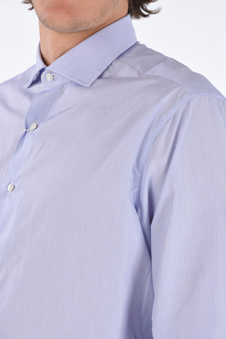 camicia hairline striped collo francese