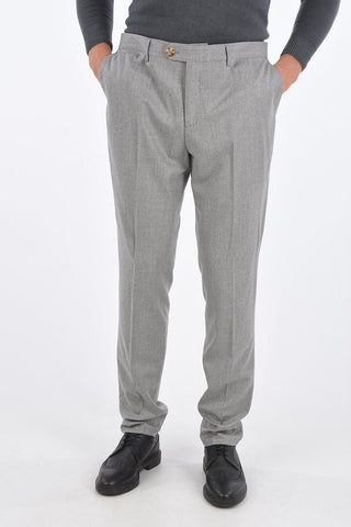 virgin wool belt loops trousers
