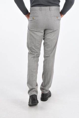 virgin wool belt loops trousers