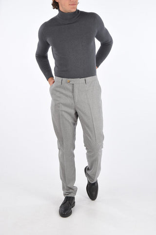 virgin wool belt loops trousers